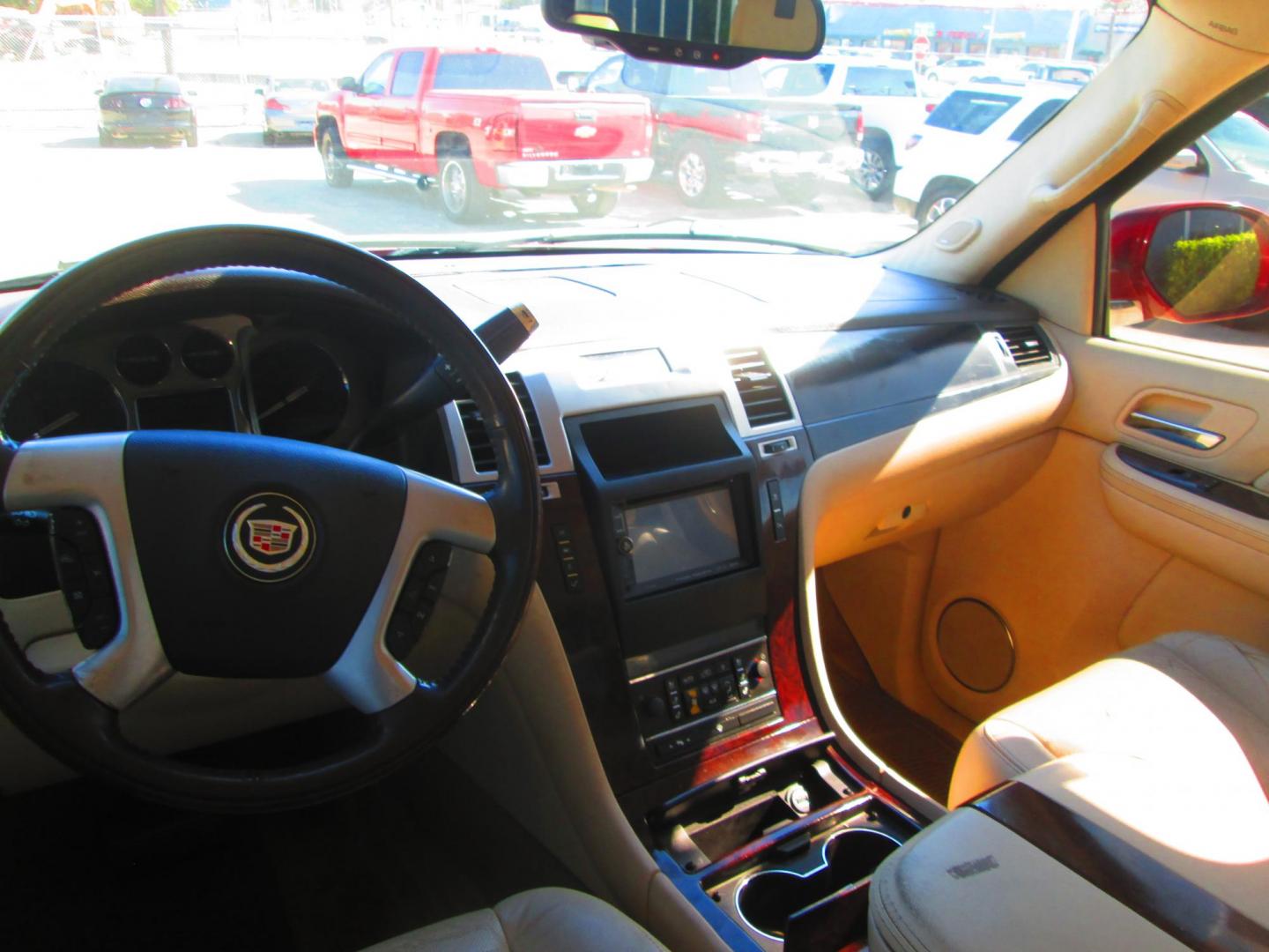 2008 RED Cadillac Escalade AWD (1GYFK63858R) with an 6.2L V8 OHV 16V engine, 6-Speed Automatic Overdrive transmission, located at 1815 NE 28th St., Fort Worth, TX, 76106, (817) 625-6251, 32.795582, -97.333069 - Photo#10