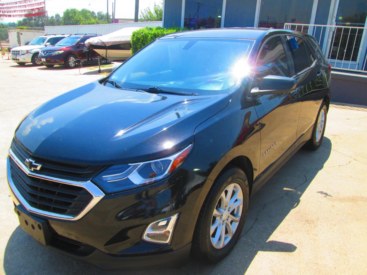 2018 BLACK Chevrolet Equinox LS 2WD (2GNAXHEV2J6) with an 1.5L L4 DIR DOHC 16V TURBO engine, 6A transmission, located at 1815 NE 28th St., Fort Worth, TX, 76106, (817) 625-6251, 32.795582, -97.333069 - Photo#0