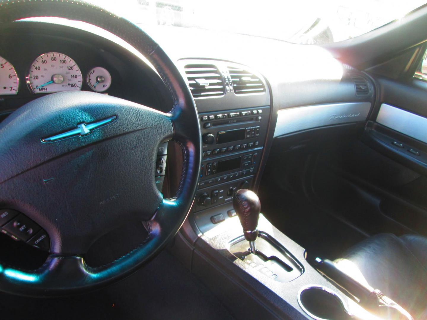 2003 BLACK Ford Thunderbird Deluxe (1FAHP60A13Y) with an 3.9L V8 DOHC 32V engine, 5-Speed Automatic Overdrive transmission, located at 1815 NE 28th St., Fort Worth, TX, 76106, (817) 625-6251, 32.795582, -97.333069 - Photo#8