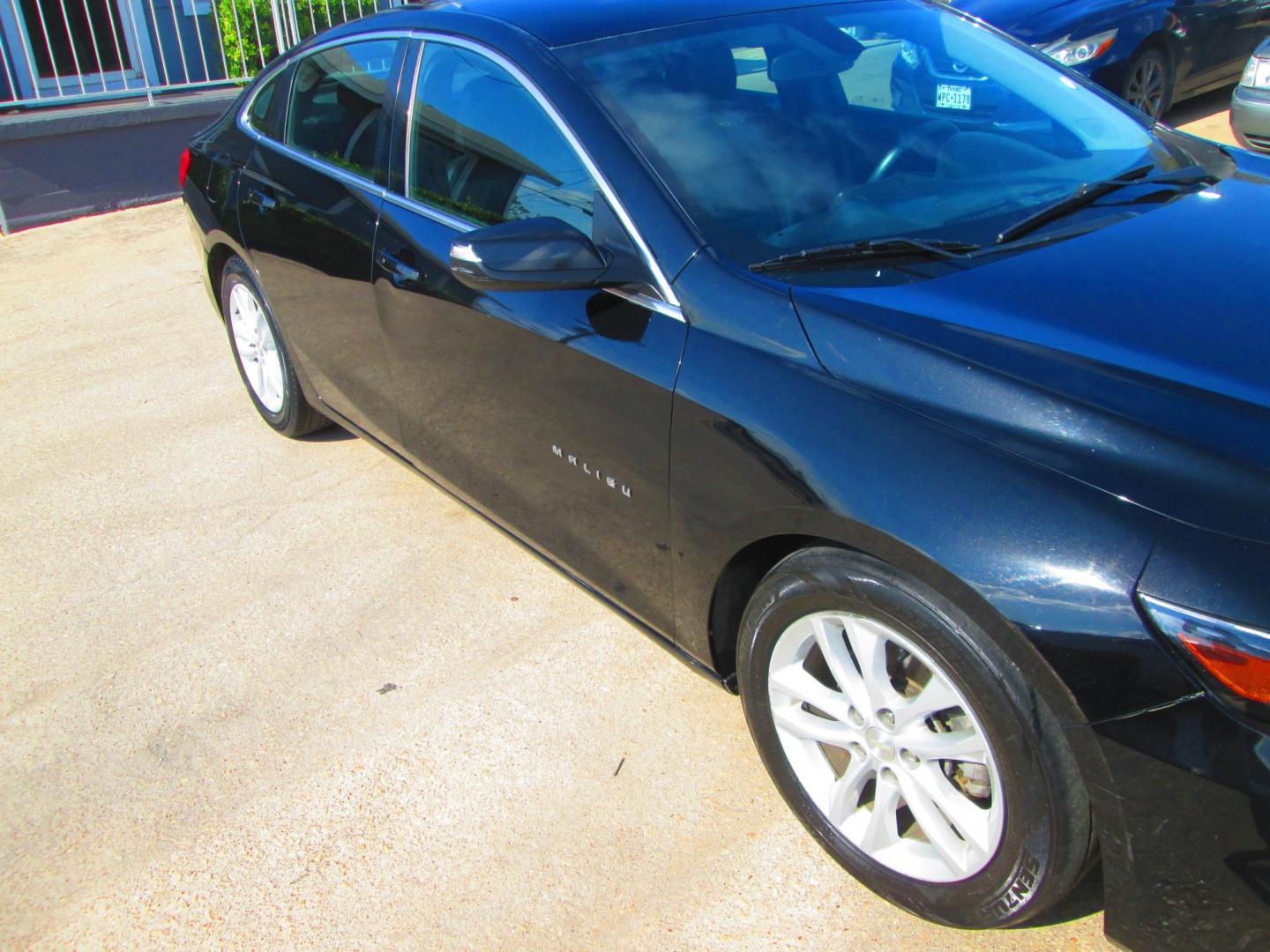 2017 BLACK Chevrolet Malibu 1LT (1G1ZE5ST4HF) with an 1.5L L4 DOHC 16V engine, 6A transmission, located at 1815 NE 28th St., Fort Worth, TX, 76106, (817) 625-6251, 32.795582, -97.333069 - Photo#2