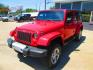 2013 RED Jeep Wrangler Unlimited Sahara 4WD (1C4HJWEG9DL) with an 3.6L V6 DOHC 24V FFV engine, located at 1815 NE 28th St., Fort Worth, TX, 76106, (817) 625-6251, 32.795582, -97.333069 - Photo#0