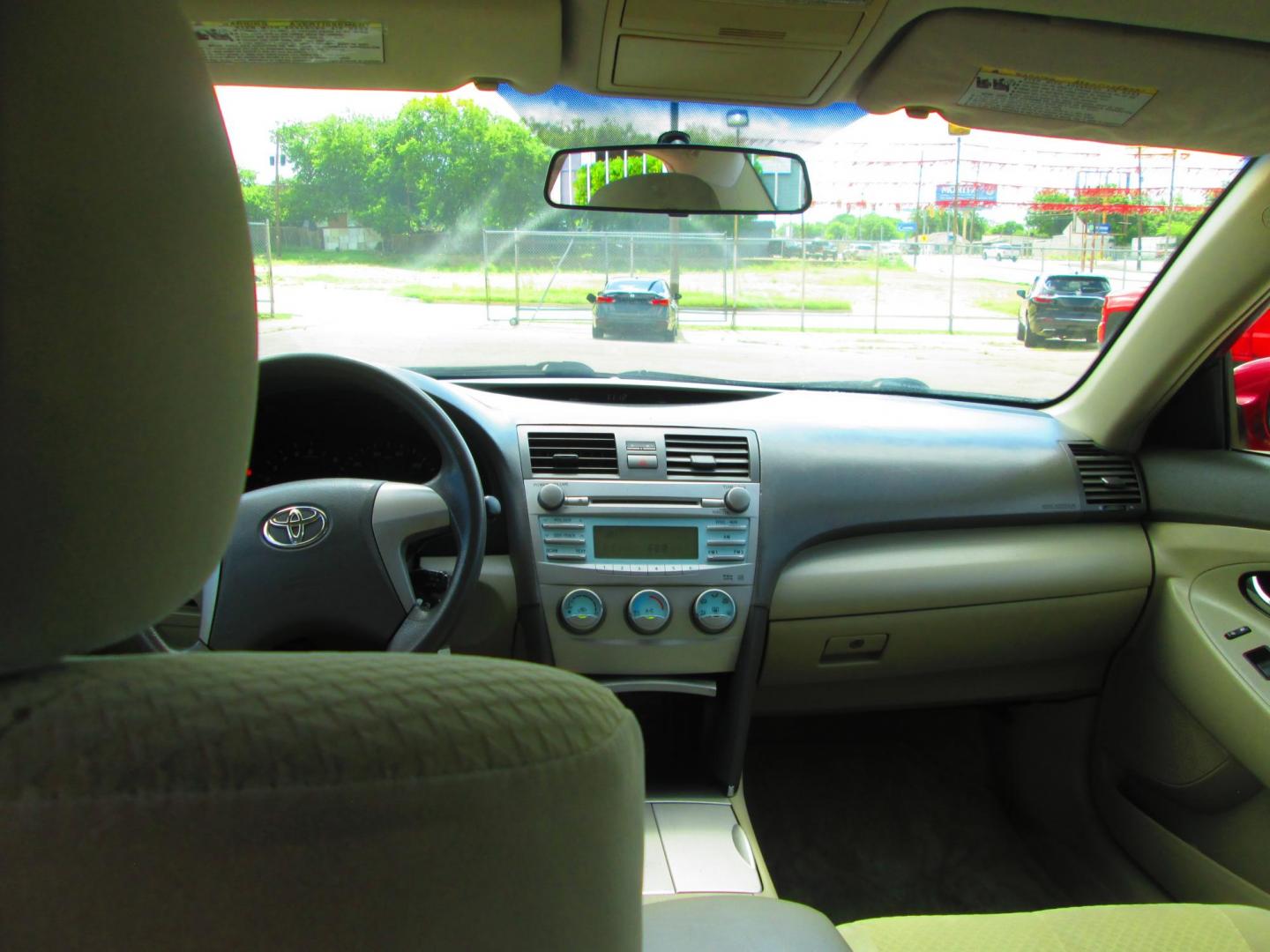 2007 RED Toyota Camry CE 5-Spd AT (4T1BE46K77U) with an 2.4L L4 DOHC 16V engine, 5-Speed Automatic Overdrive transmission, located at 1815 NE 28th St., Fort Worth, TX, 76106, (817) 625-6251, 32.795582, -97.333069 - Photo#9