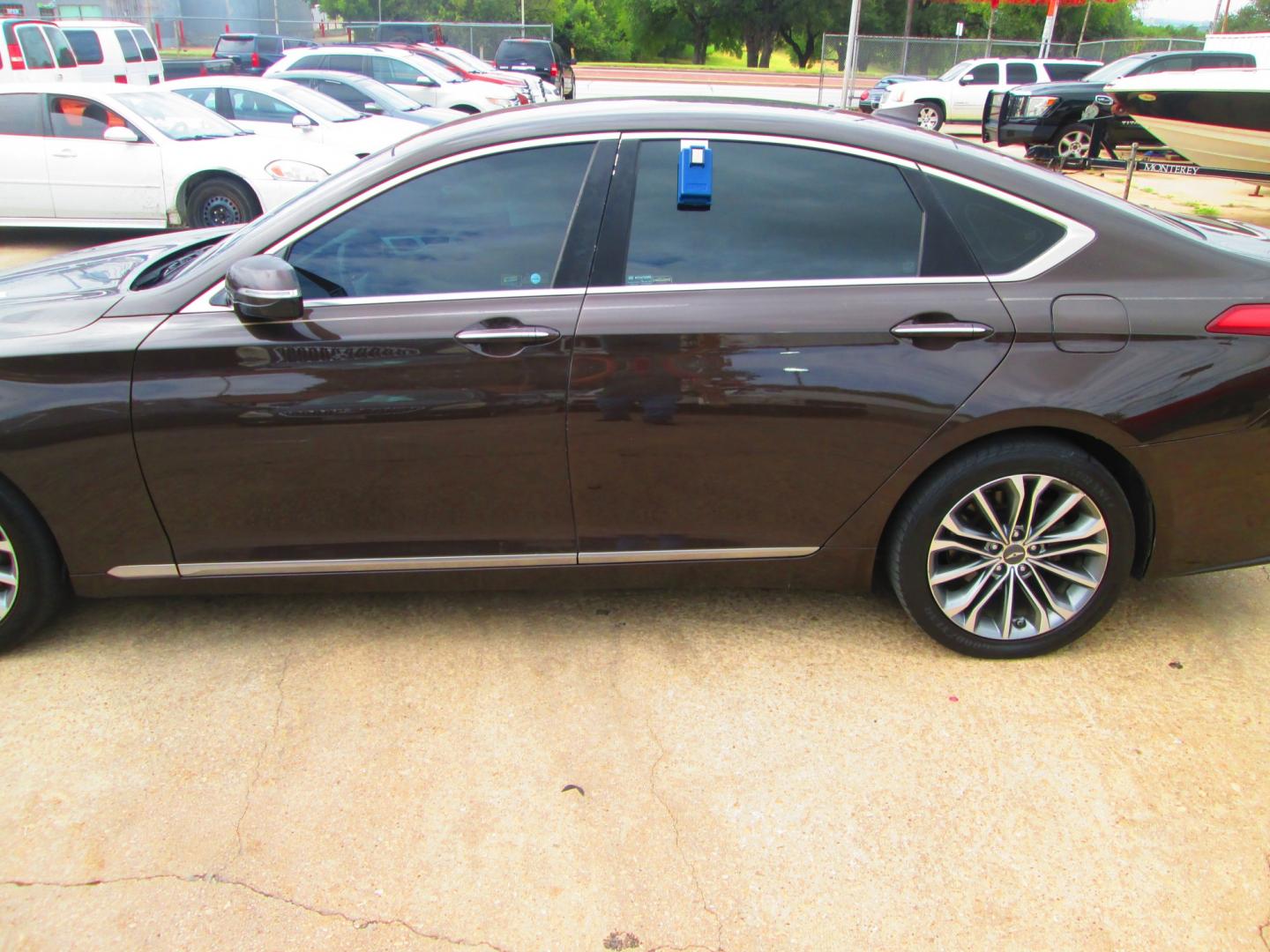 2015 BROWN Hyundai Genesis 3.8L (KMHGN4JE3FU) with an 3.8L V6 DOHC 24V engine, 6A transmission, located at 1815 NE 28th St., Fort Worth, TX, 76106, (817) 625-6251, 32.795582, -97.333069- Photo#7